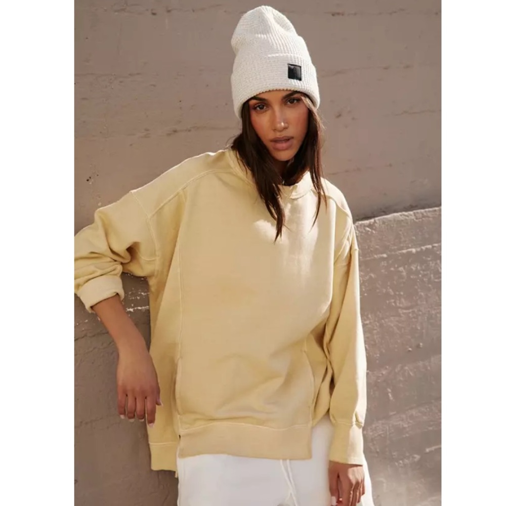 NWT Free People Intercept Tunic, Oatmilk, S